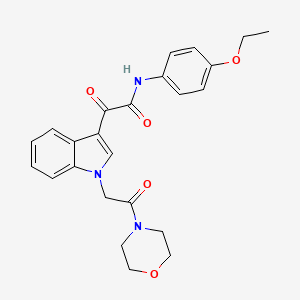 N-(4-ethoxyphenyl)-2-(1-(2-morpholino-2-oxoethyl)-1H-indol-3-yl)-2-oxoacetamide