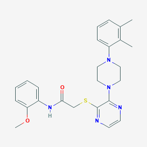 N-benzyl-2-({4-ethyl-5-[3-(3-methylphenyl)-1,2,4-oxadiazol-5-yl]-4H-1,2,4-triazol-3-yl}thio)acetamide