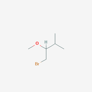 molecular formula C6H13BrO B2832269 1-溴-2-甲氧基-3-甲基丁烷 CAS No. 26356-01-4