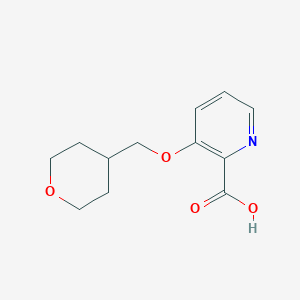 3-(Oxan-4-ylmethoxy)pyridine-2-carboxylic acid