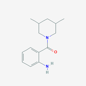 molecular formula C14H20N2O B2832294 2-(3,5-Dimethylpiperidine-1-carbonyl)aniline CAS No. 926272-60-8