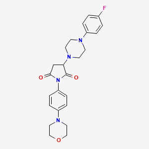 3-(4-(4-Fluorophenyl)piperazin-1-yl)-1-(4-morpholinophenyl)pyrrolidine-2,5-dione