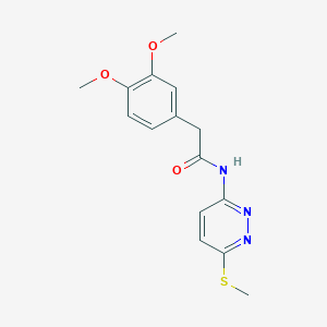 2-(3,4-dimethoxyphenyl)-N-(6-(methylthio)pyridazin-3-yl)acetamide