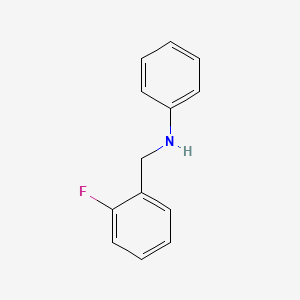molecular formula C13H12FN B2832317 N-[(2-fluorophenyl)methyl]aniline CAS No. 940362-32-3