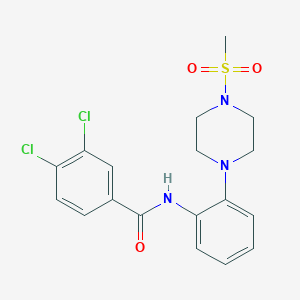 3,4-dichloro-N-{2-[4-(methylsulfonyl)piperazin-1-yl]phenyl}benzamide
