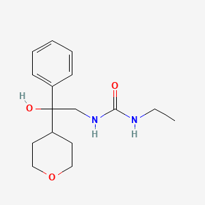 3-Ethyl-1-[2-hydroxy-2-(oxan-4-yl)-2-phenylethyl]urea