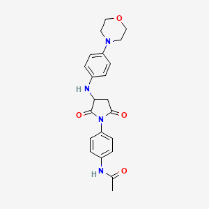 N-(4-{3-[(4-morpholin-4-ylphenyl)amino]-2,5-dioxoazolidinyl}phenyl)acetamide