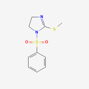 2-(methylthio)-1-(phenylsulfonyl)-4,5-dihydro-1H-imidazole