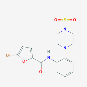 5-bromo-N-[2-(4-mesylpiperazino)phenyl]-2-furamide