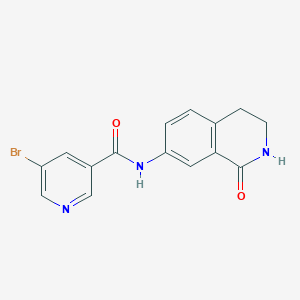 5-bromo-N-(1-oxo-1,2,3,4-tetrahydroisoquinolin-7-yl)nicotinamide