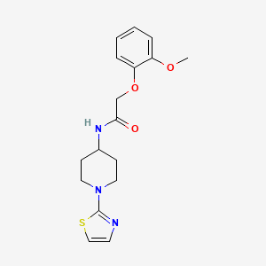 2-(2-methoxyphenoxy)-N-(1-(thiazol-2-yl)piperidin-4-yl)acetamide