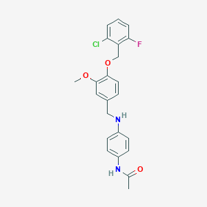N-[4-({4-[(2-chloro-6-fluorobenzyl)oxy]-3-methoxybenzyl}amino)phenyl]acetamide