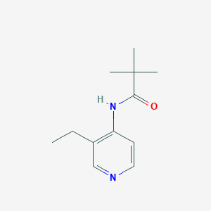 molecular formula C12H18N2O B2832350 N-(3-乙基吡啶-4-基)-2,2-二甲基丙酰胺 CAS No. 1909320-35-9