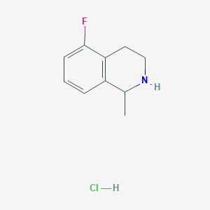 molecular formula C10H13ClFN B2832354 5-Fluoro-1-methyl-1,2,3,4-tetrahydroisoquinoline;hydrochloride CAS No. 2551115-35-4