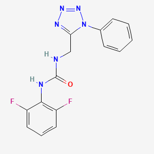 1-(2,6-difluorophenyl)-3-((1-phenyl-1H-tetrazol-5-yl)methyl)urea