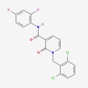 molecular formula C19H12Cl2F2N2O2 B2832365 1-(2,6-二氯苯甲基)-N-(2,4-二氟苯基)-2-氧代-1,2-二氢-3-吡啶甲酰胺 CAS No. 338755-02-5