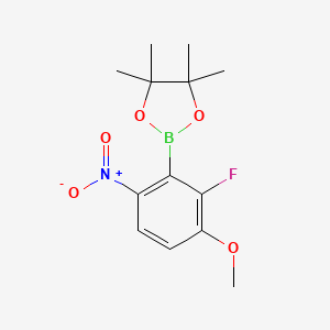 2-Fluoro-3-methoxy-6-nitrophenylboronic acid pinacol ester