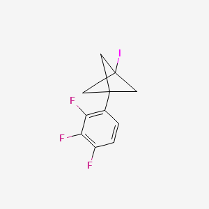 molecular formula C11H8F3I B2832369 1-Iodo-3-(2,3,4-trifluorophenyl)bicyclo[1.1.1]pentane CAS No. 2287285-50-9