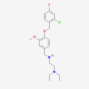 N-{4-[(2-chloro-4-fluorobenzyl)oxy]-3-methoxybenzyl}-N-[2-(diethylamino)ethyl]amine
