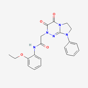 2-(3,4-dioxo-8-phenyl-3,4,7,8-tetrahydroimidazo[2,1-c][1,2,4]triazin-2(6H)-yl)-N-(2-ethoxyphenyl)acetamide