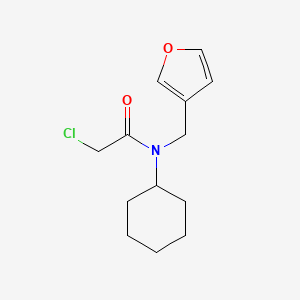 2-Chloro-N-cyclohexyl-N-(furan-3-ylmethyl)acetamide