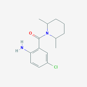 molecular formula C14H19ClN2O B2832394 4-Chloro-2-(2,6-dimethylpiperidine-1-carbonyl)aniline CAS No. 953745-28-3