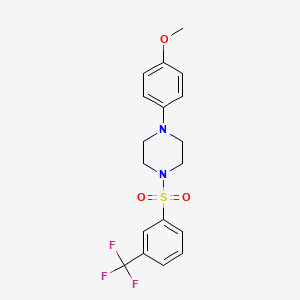 1-(4-Methoxyphenyl)-4-[3-(trifluoromethyl)phenyl]sulfonylpiperazine