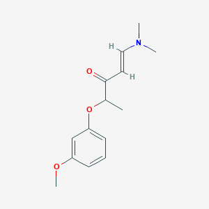 molecular formula C14H19NO3 B2832406 1-(Dimethylamino)-4-(3-methoxyphenoxy)-1-penten-3-one CAS No. 306979-48-6