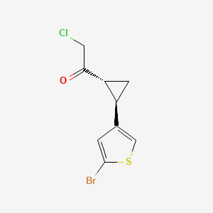 1-[(1R,2R)-2-(5-Bromothiophen-3-yl)cyclopropyl]-2-chloroethanone