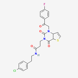N-[2-(4-chlorophenyl)ethyl]-3-{1-[2-(4-fluorophenyl)-2-oxoethyl]-2,4-dioxo-1H,2H,3H,4H-thieno[3,2-d]pyrimidin-3-yl}propanamide