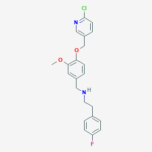 N-{4-[(6-chloropyridin-3-yl)methoxy]-3-methoxybenzyl}-2-(4-fluorophenyl)ethanamine