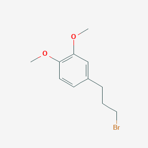 molecular formula C11H15BrO2 B2832421 Benzene, 4-(3-bromopropyl)-1,2-dimethoxy- CAS No. 3945-85-5