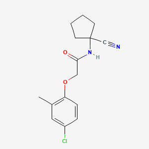 2-(4-chloro-2-methylphenoxy)-N-(1-cyanocyclopentyl)acetamide