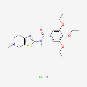 3,4,5-triethoxy-N-(5-methyl-4,5,6,7-tetrahydrothiazolo[5,4-c]pyridin-2-yl)benzamide hydrochloride