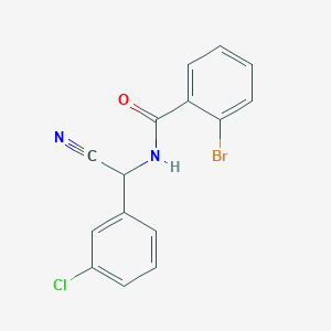 2-bromo-N-[(3-chlorophenyl)(cyano)methyl]benzamide
