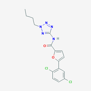 molecular formula C16H15Cl2N5O2 B283245 N-(2-butyl-2H-tetraazol-5-yl)-5-(2,5-dichlorophenyl)-2-furamide 