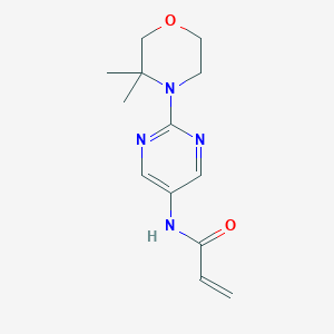 N-[2-(3,3-Dimethylmorpholin-4-yl)pyrimidin-5-yl]prop-2-enamide