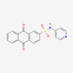 9,10-dioxo-N-(pyridin-4-yl)-9,10-dihydroanthracene-2-sulfonamide