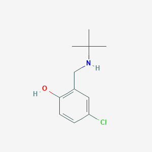 molecular formula C11H16ClNO B2832475 2-[(Tert-butylamino)methyl]-4-chlorophenol CAS No. 926211-20-3