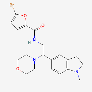 5-bromo-N-(2-(1-methylindolin-5-yl)-2-morpholinoethyl)furan-2-carboxamide