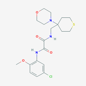 N-(5-chloro-2-methoxyphenyl)-N'-{[4-(morpholin-4-yl)thian-4-yl]methyl}ethanediamide