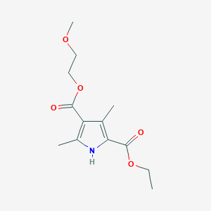 2-ethyl 4-(2-methoxyethyl) 3,5-dimethyl-1H-pyrrole-2,4-dicarboxylate