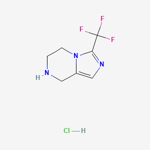 3-(Trifluoromethyl)-5,6,7,8-tetrahydroimidazo[1,5-a]pyrazine;hydrochloride