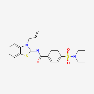 (Z)-N-(3-allylbenzo[d]thiazol-2(3H)-ylidene)-4-(N,N-diethylsulfamoyl)benzamide