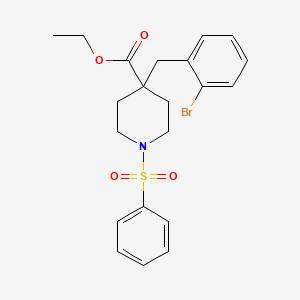 Ethyl 4-(2-bromobenzyl)-1-(phenylsulfonyl)piperidine-4-carboxylate