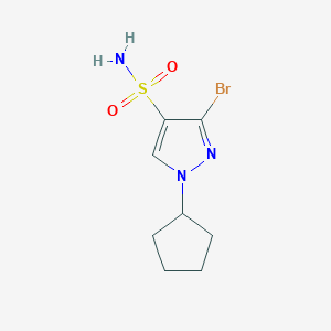 3-Bromo-1-cyclopentylpyrazole-4-sulfonamide