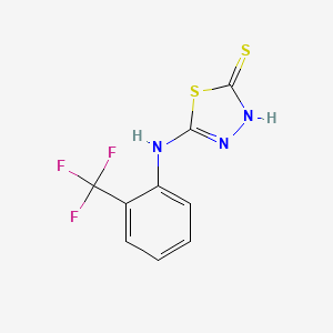 5-{[2-(Trifluoromethyl)phenyl]amino}-1,3,4-thiadiazole-2-thiol