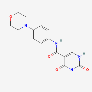 3-methyl-N-(4-morpholinophenyl)-2,4-dioxo-1,2,3,4-tetrahydropyrimidine-5-carboxamide