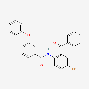 N-(2-benzoyl-4-bromophenyl)-3-phenoxybenzamide