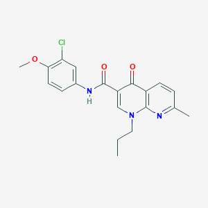 N-(3-chloro-4-methoxyphenyl)-7-methyl-4-oxo-1-propyl-1,4-dihydro-1,8-naphthyridine-3-carboxamide